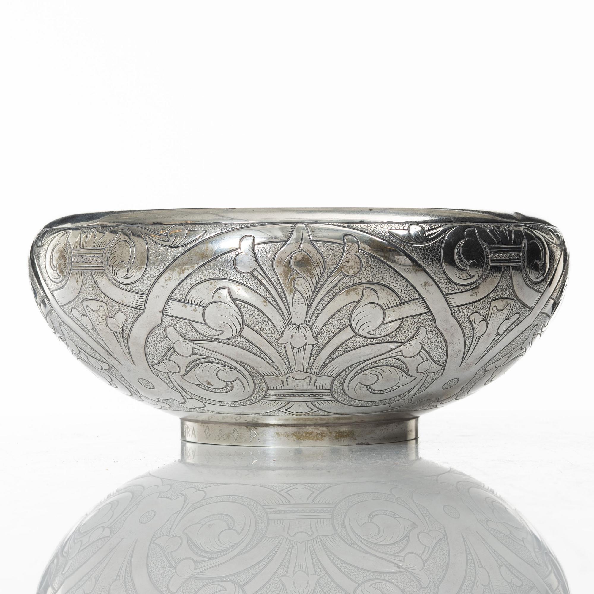 Skål, silver, J. Tostrup, Norge 1902.