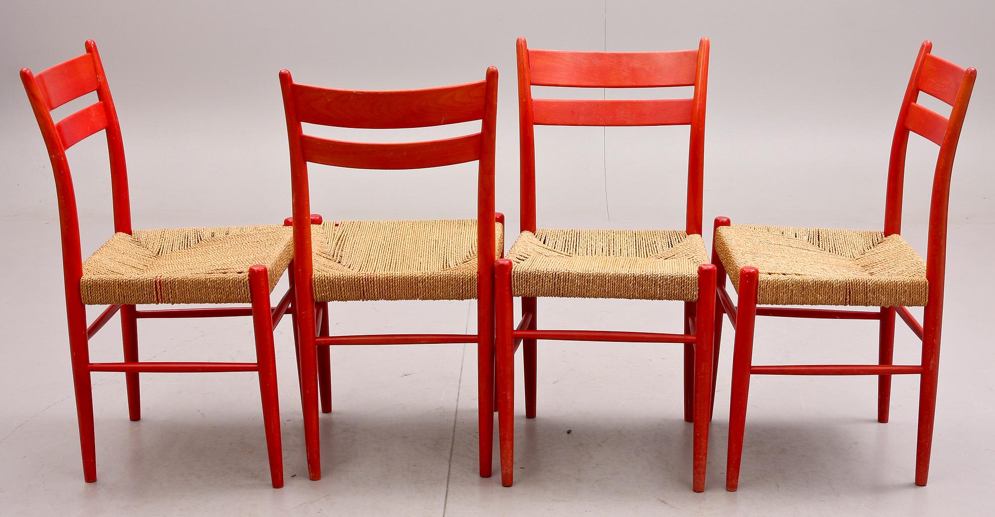 STOLAR, 4 st, design Yngve Ekström, 1900-talets andra hälft.