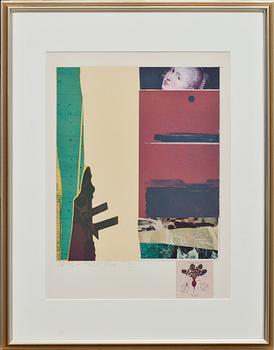 ROBERT RAUSCHENBERG, blandteknik, signerad, numrerad och daterad, 81/85, -72.