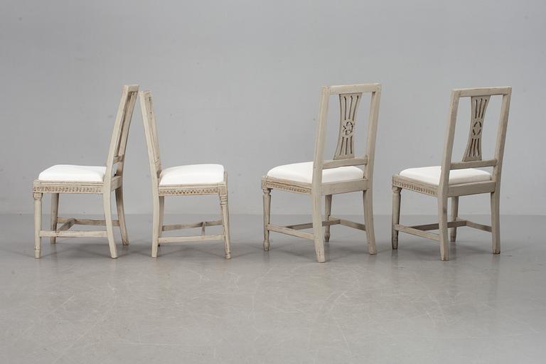 STOLAR, 4 st, gustavianska. 1800-tal.