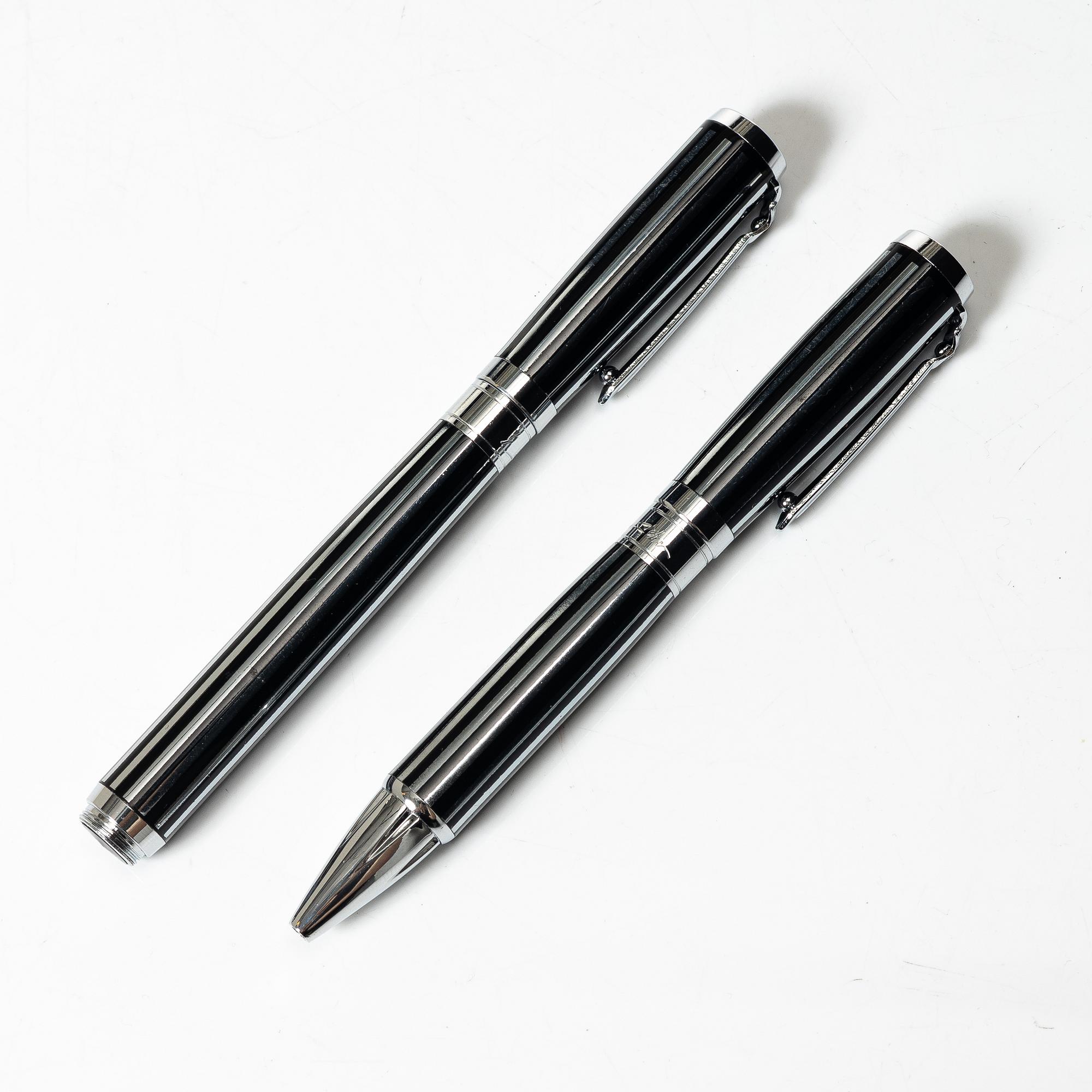 Pennor, 2 st, Montblanc, i etui.