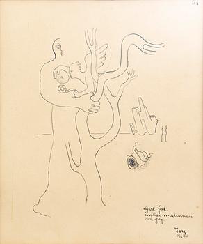 Esaias Thorén, two drawings, signed -34 & -44.