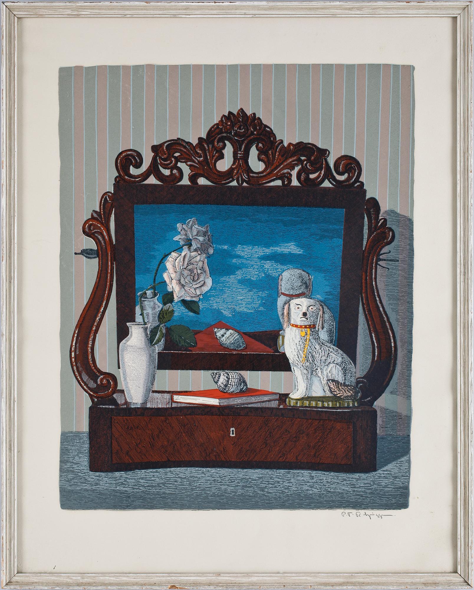 REINHOLD LJUNGGREN, färglitografi. Sign, P.T.