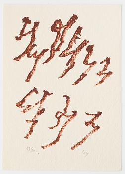 Henri Michaux, 'Par des traits', Fata Morgana, Paris, 1984.