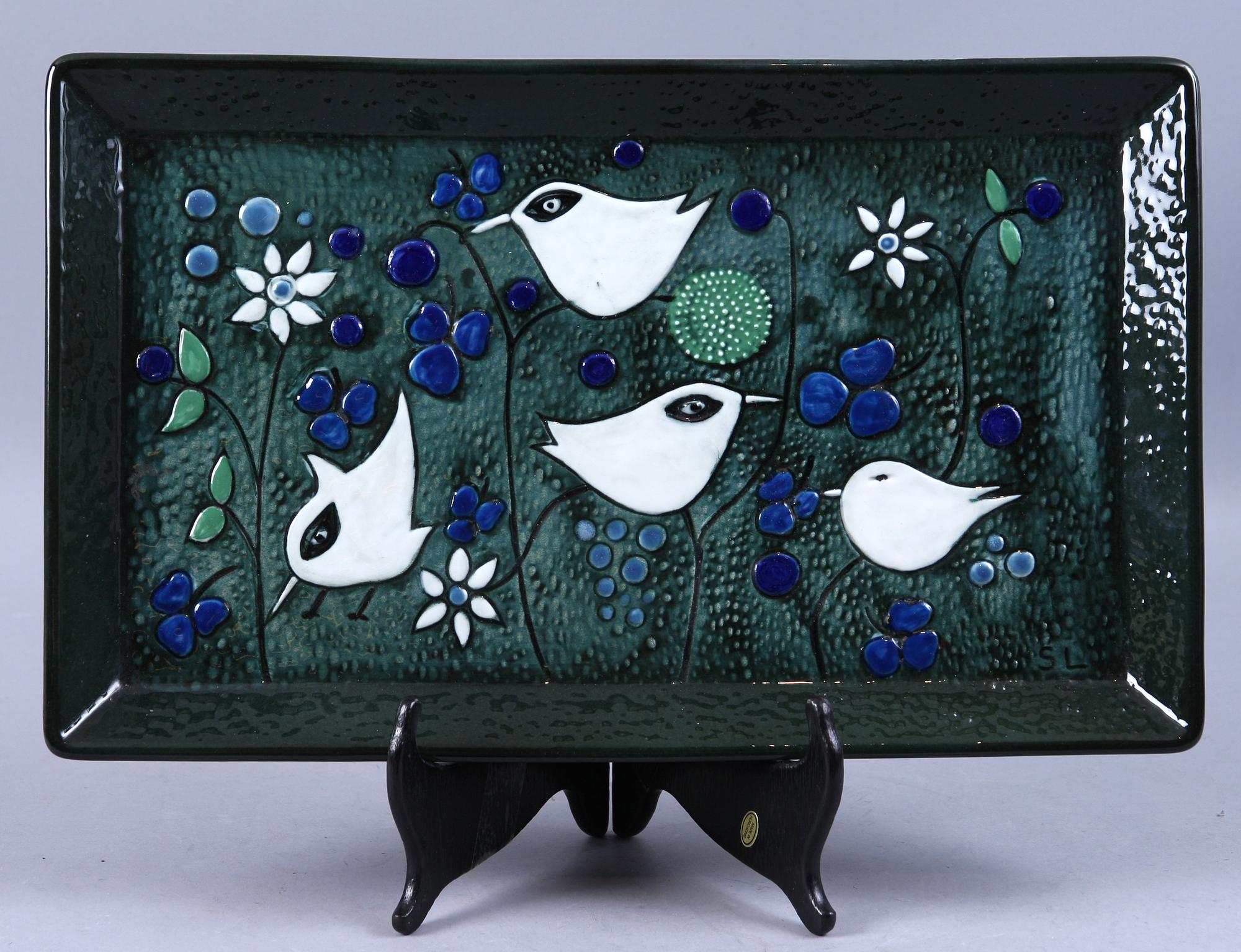 VÄGGRELIEF, porslin, Sylvia Leuchovius, Rörstrands Ateljé, monogramsign och numr 788/800.