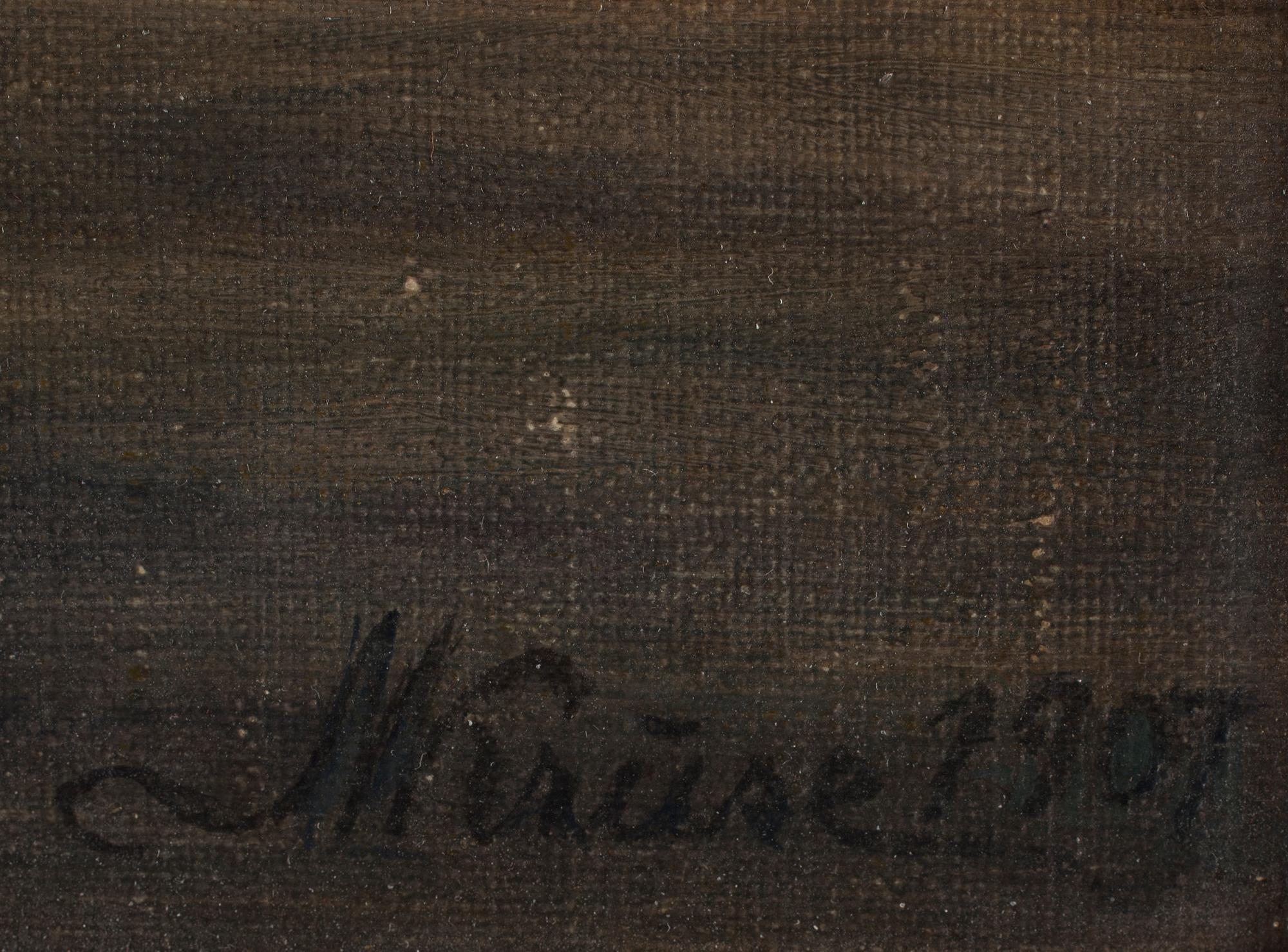 NIELS KRUSE, olja på pannå, sign o dat 1907.
