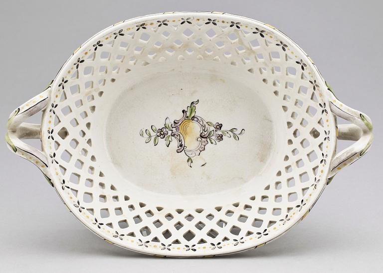 GALLERSKÅL, flintgods, Rörstrand, omkring 1900.