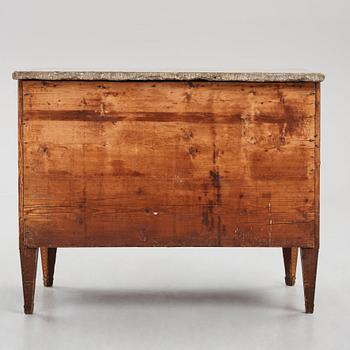 A Gustavian marquetry and ormolu-mounted commode by N. P. Stenström (master in Stockholm 1782 - 90).