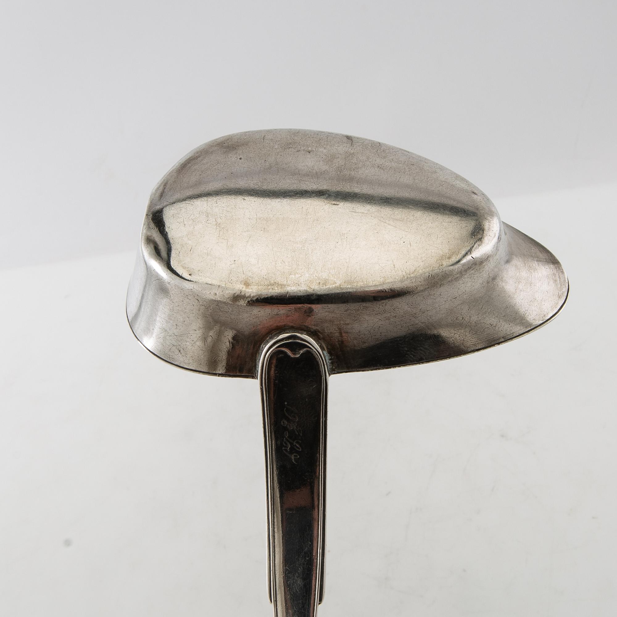 Johan Carlsson, bowl lever, silver, Norrköping, 1836.