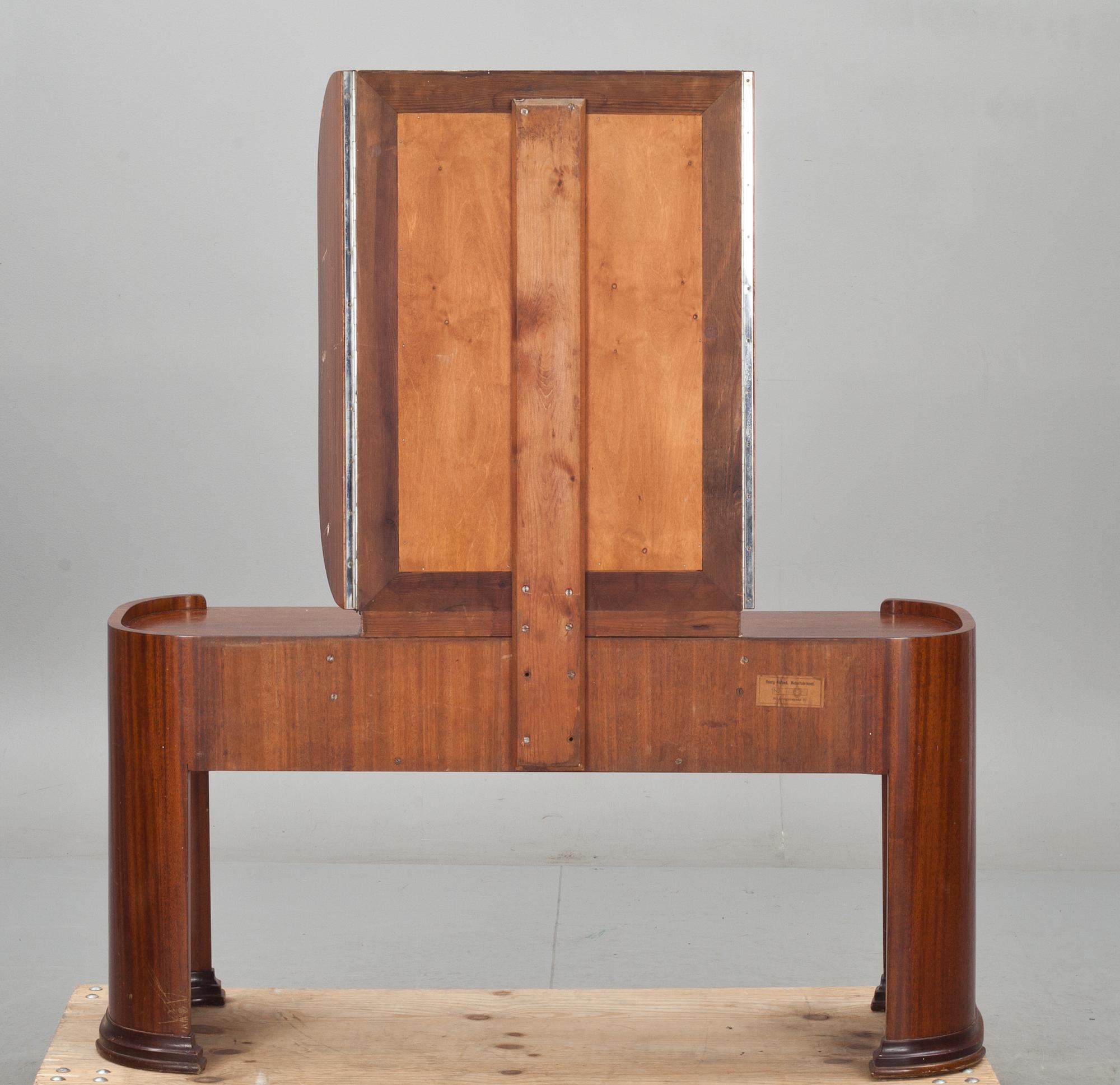 TOALETTBORD, art deco, Georg Kofoed Möbelfabrikant, Danmark 1930-tal.