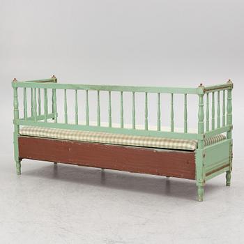 A Gustavian sofa, Sweden, around 1800.