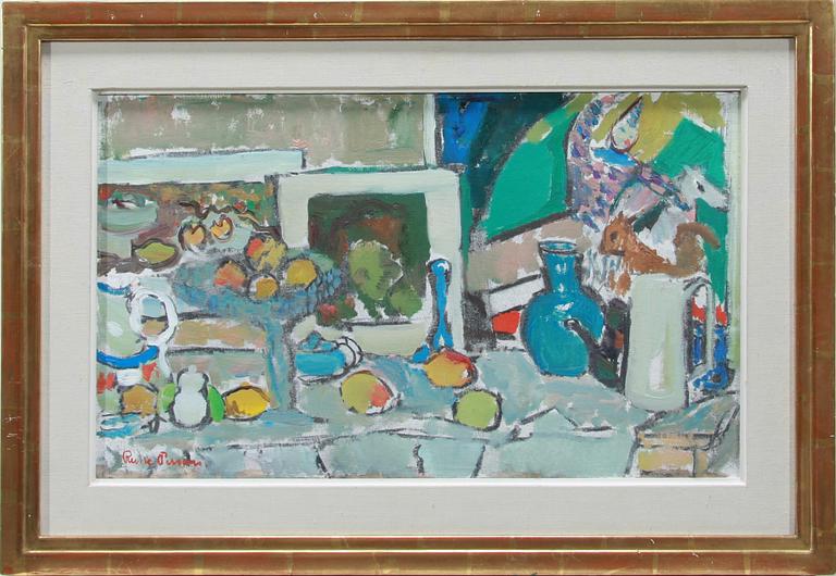 RUNE PERSON, olja på pannå. Sign.