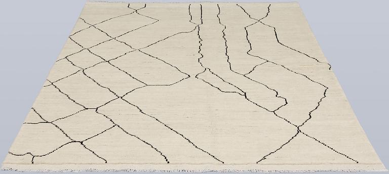 A Moroccan carpet, 202 x 154 cm.