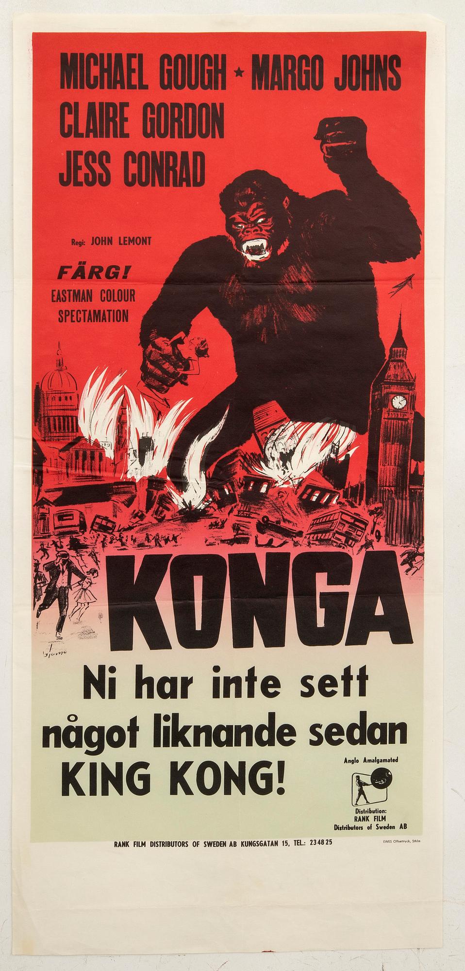 Film poster "Konga" 1961.