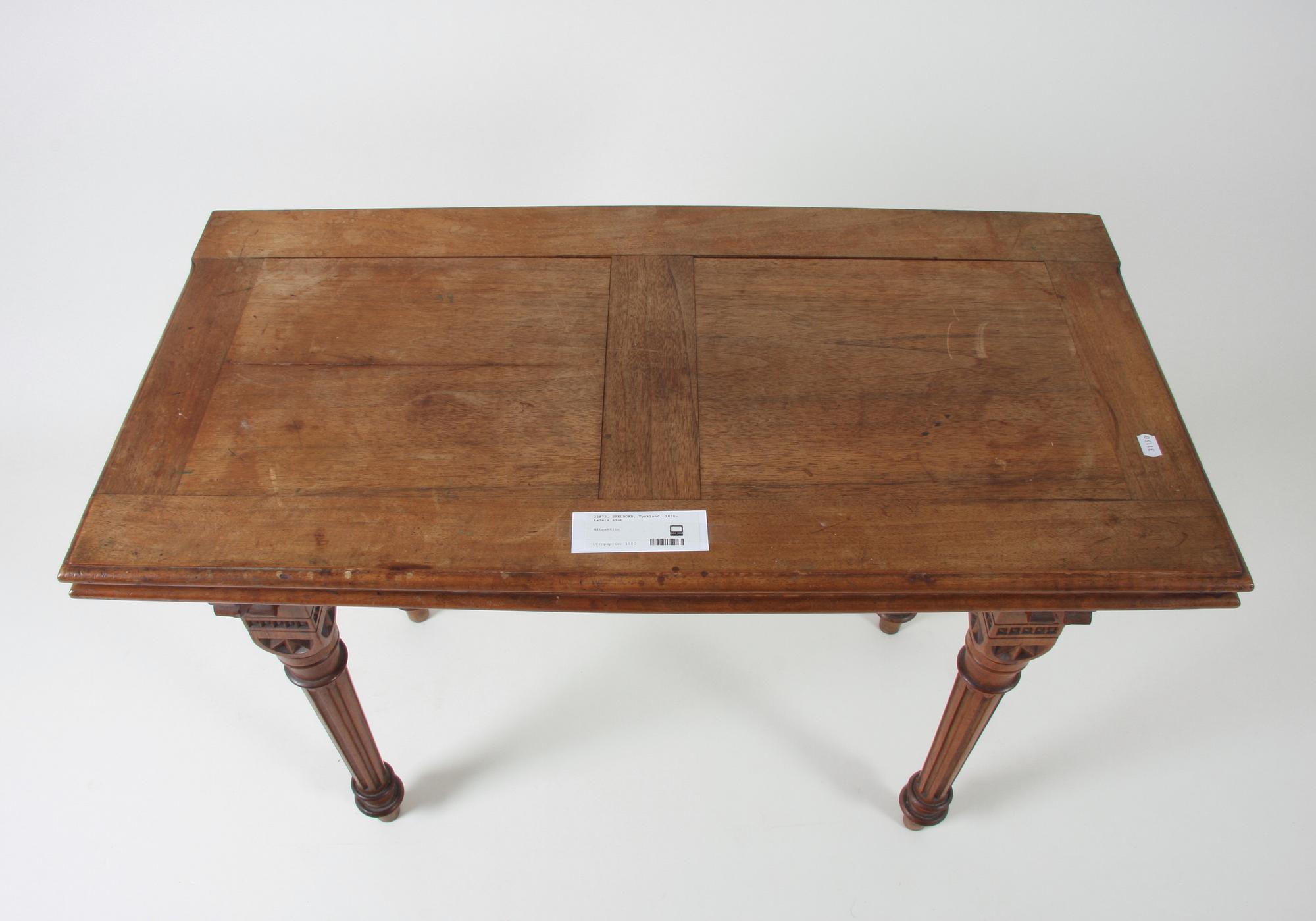 SPELBORD, Tyskland, 1800-talets slut.