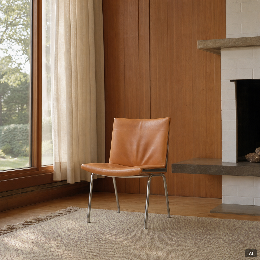 Hans J. Wegner, four 'Kastrup Airport Lounge Chairs'/'Lufthavnstolen', Johannes Hansen, Denmark, 1960s.