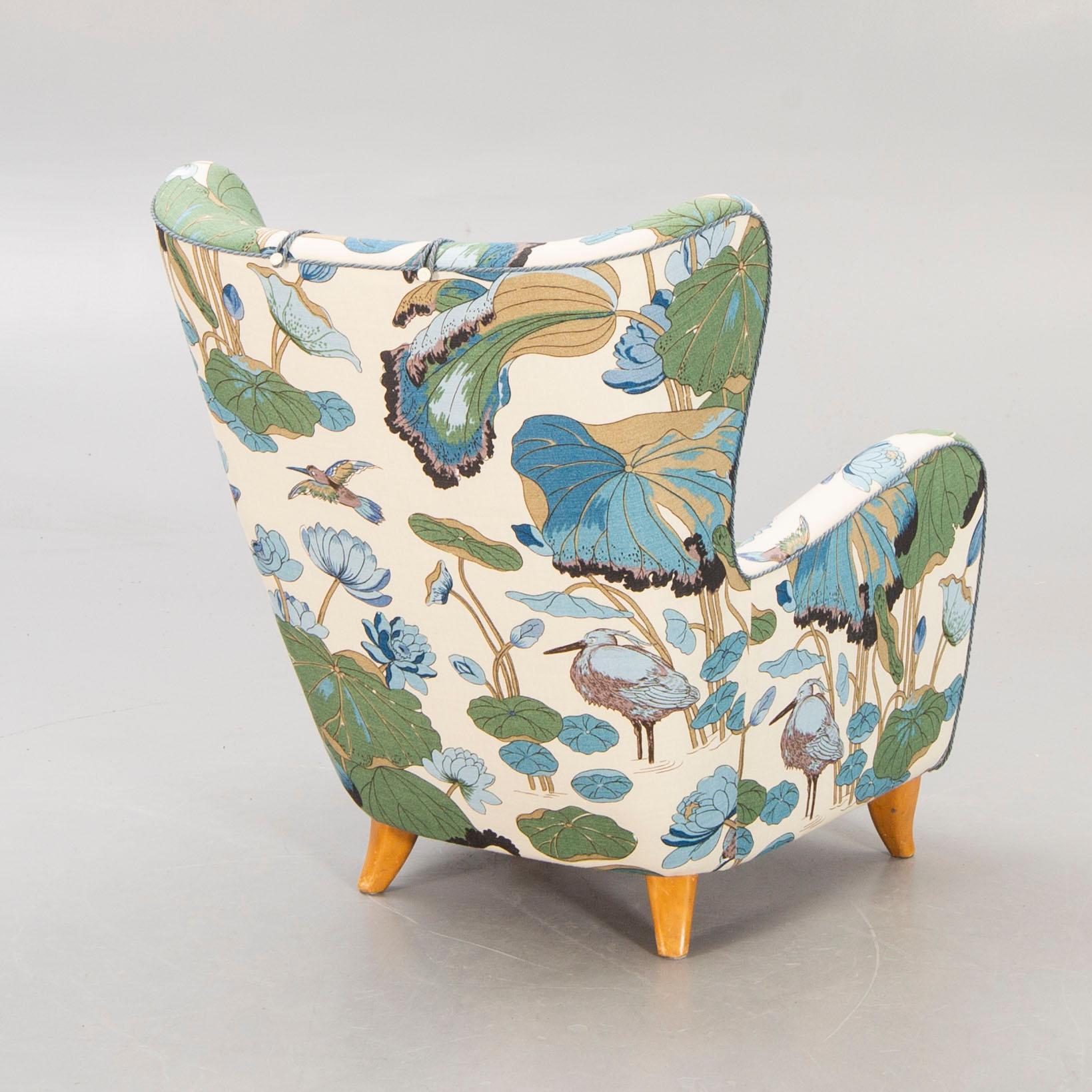 Olle Sjögren, a model 800, easy chair, OH Sjögren 1940-50s armchair.