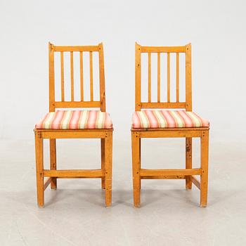 Chairs a pair possibly Gotland first half of the 19th century.