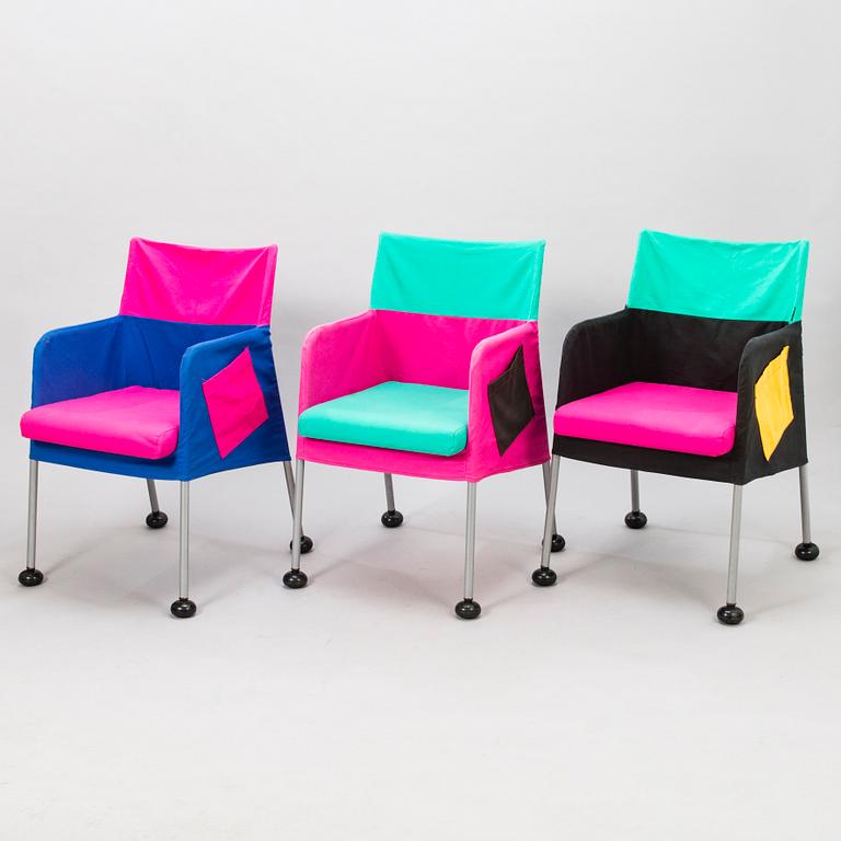 EERO AARNIO, Three 'Puzzle chairs' for Adelta.