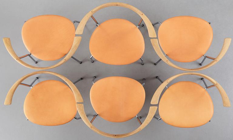 Hans J. Wegner, stolar, 10 st "JH-701", Johannes Hansen, Danmark.