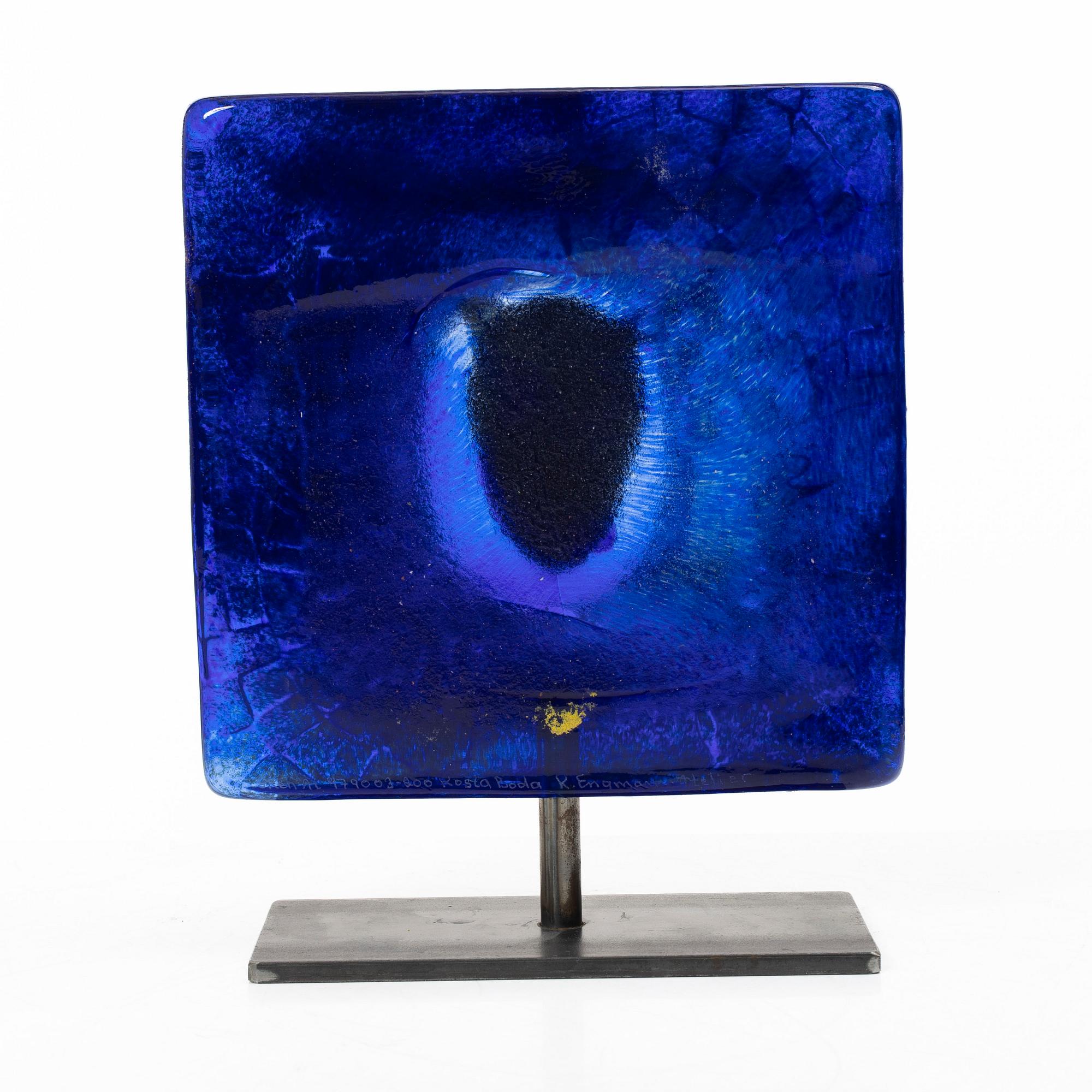Kjell Engman, a glass sculpture, Kosta Boda, signed.