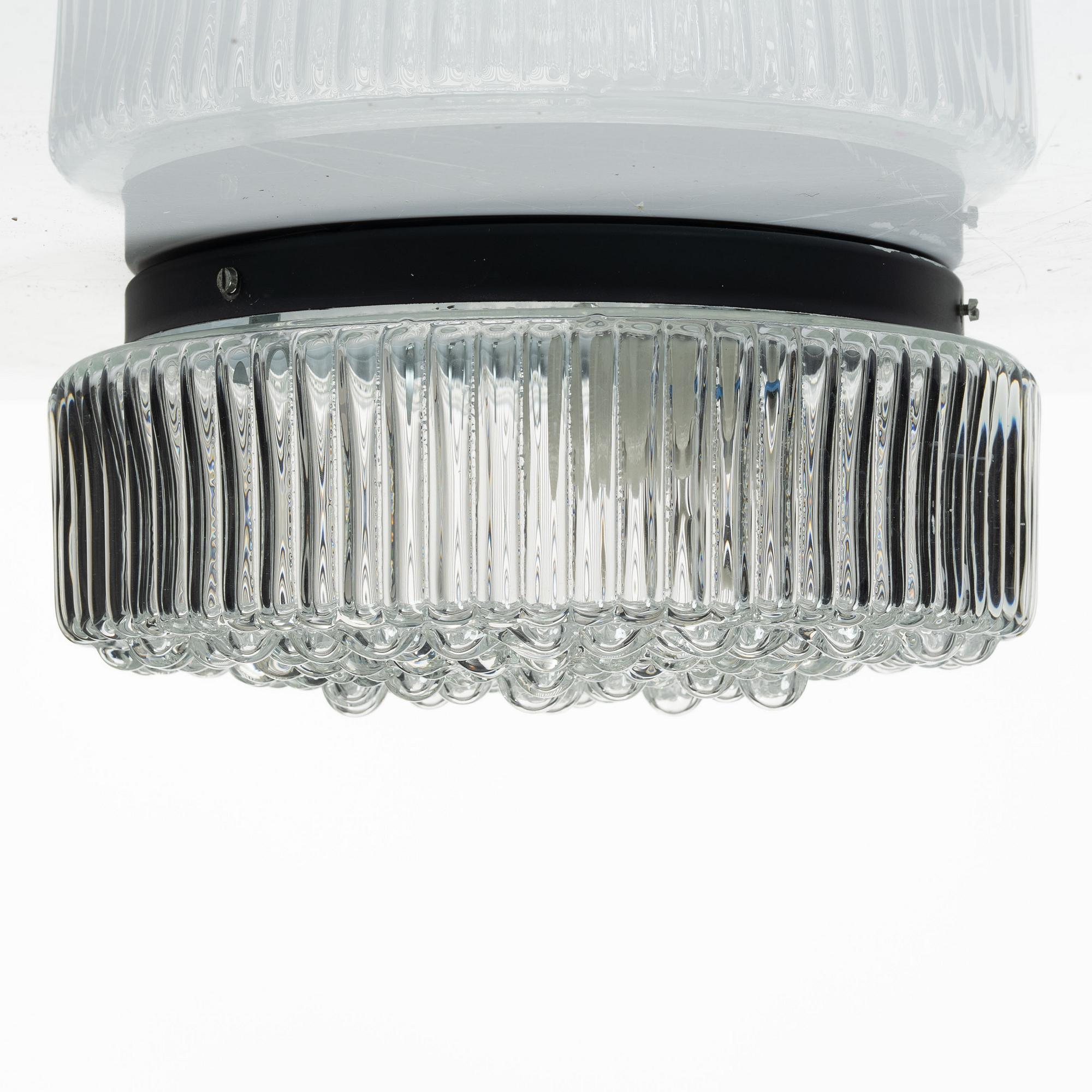 Ceiling lamp, Glashütte Limburg, Germany.