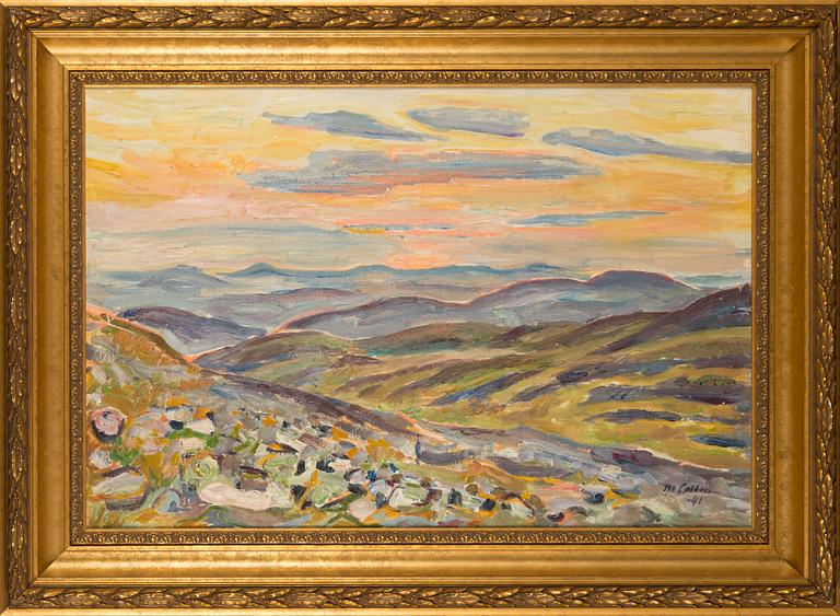 Marcus Collin, oil on canvas, signed and dated -41.