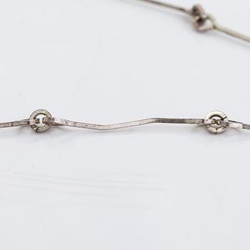 Björn Weckström, a sterling silver and acrylic nacklace 'Iguana' for Lapponia 1974.