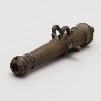 An 18th Century bronze signal cannon.