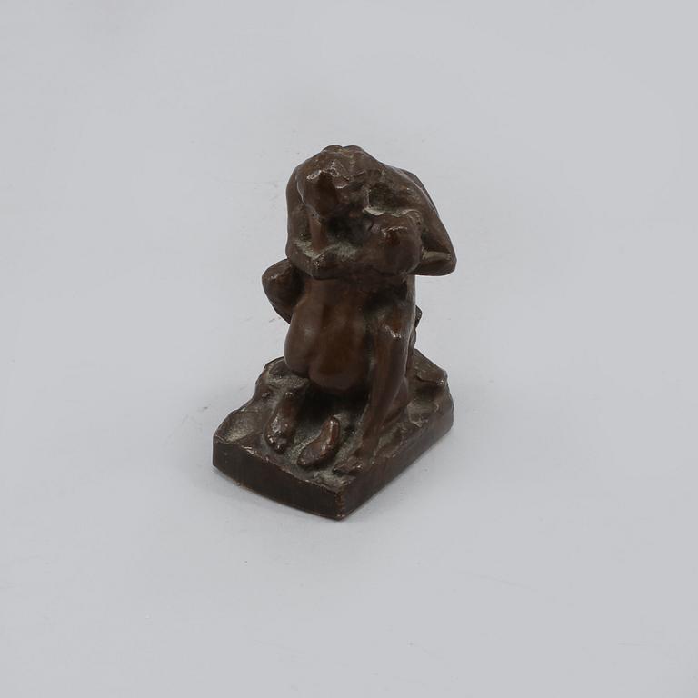 OTTO STRANDMAN, skulptur, brons, signerad och daterad 1905.