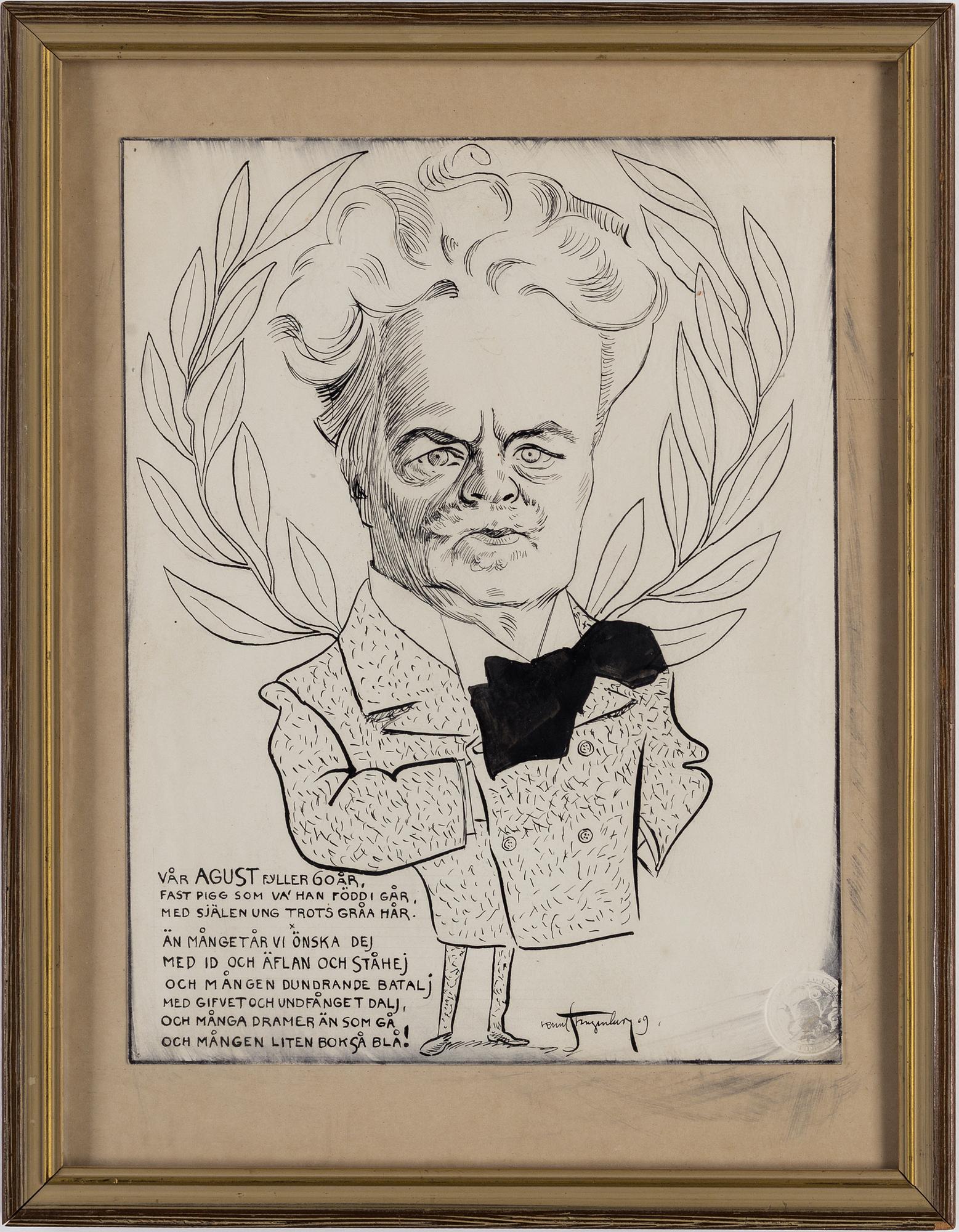 KNUT STANGENBERG, Tuschteckning, signerad och daterad -09.