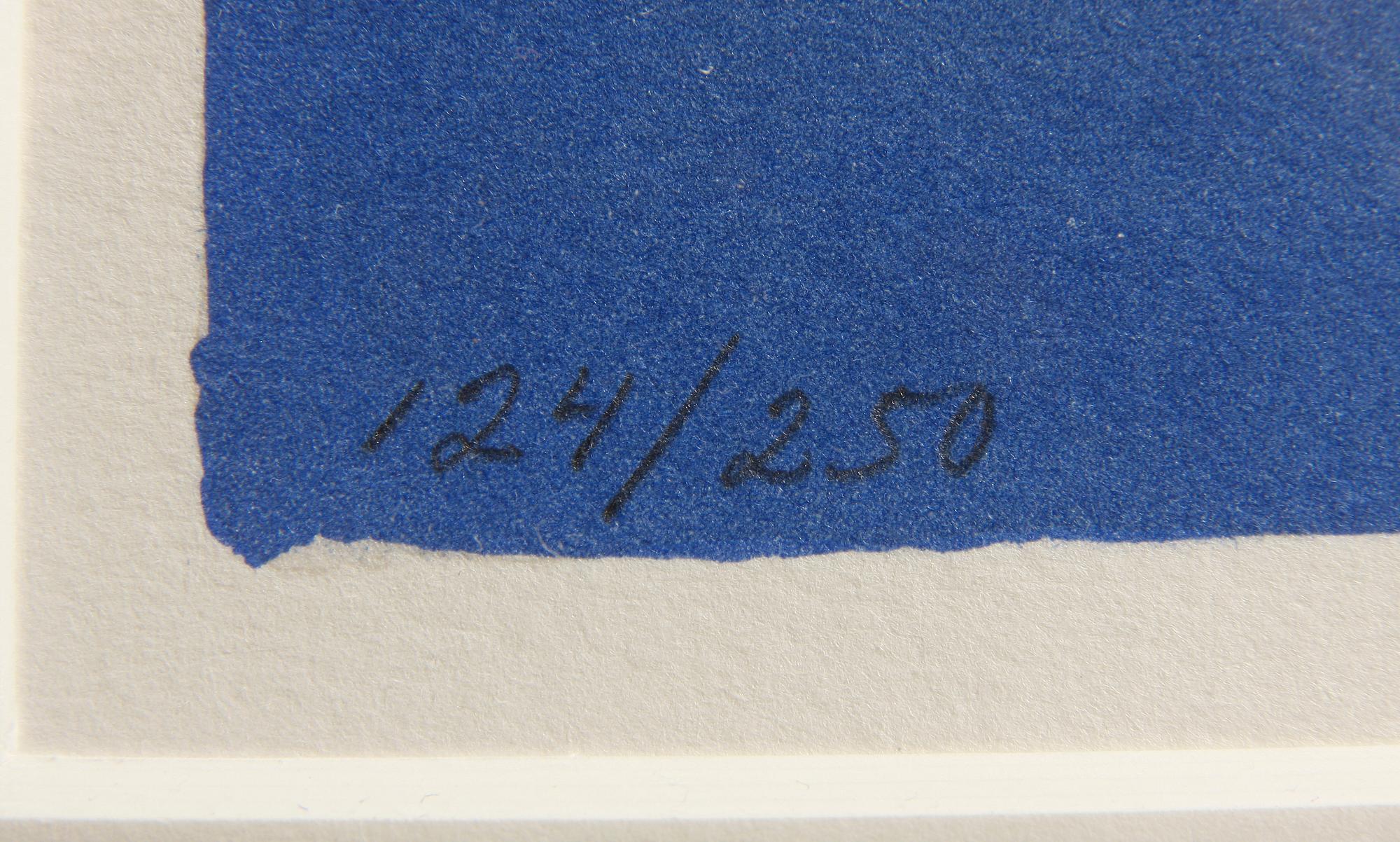 JOHN-E FRANZÉN, färglitografi, monogramsign o dat 1999. Numr 124/250.