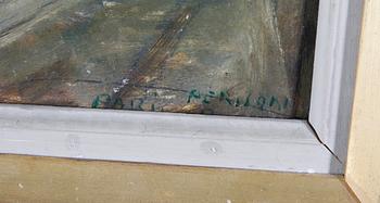 PERSSON, RAGNAR, olja på pannå, sign.