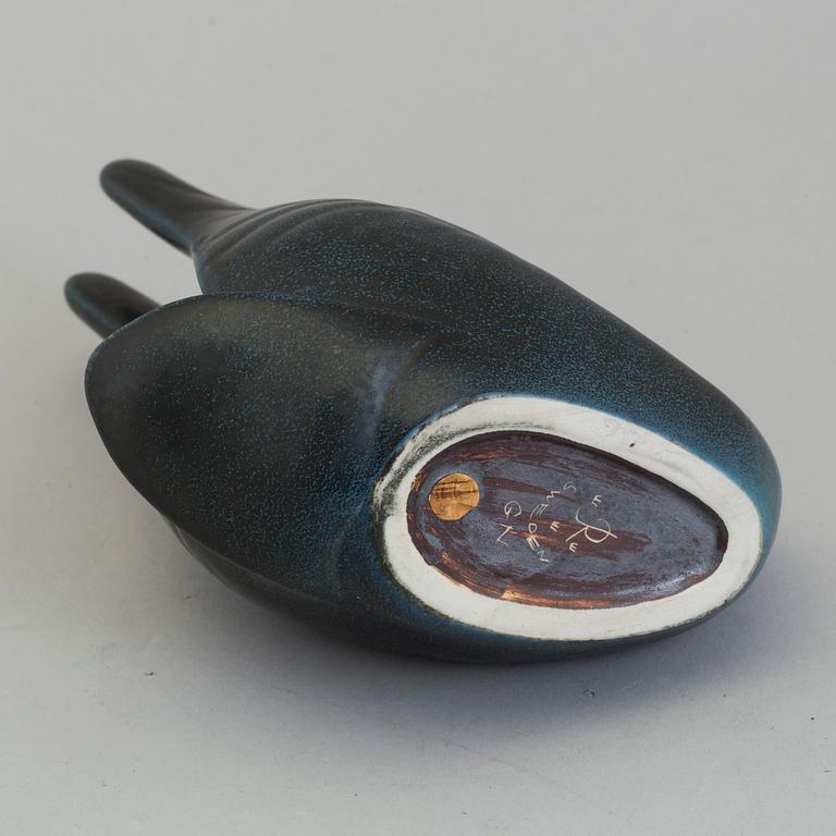 A figurine and bowl by Gunnar Nylund, Rörstrand.