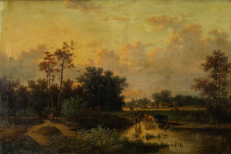 Charles Leickert, Landskap med kor.