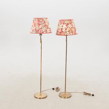 Floor lamps, a pair probably Aneta, late 1900s.