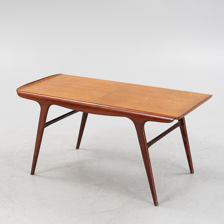 A teak veneered 'Expandette' coffee table, AB S Ljungqvists Möbelfabrik, Habo, 1950's.