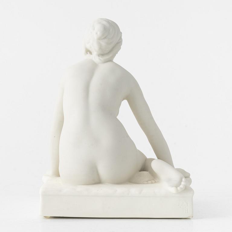 Per Hasselberg, "Grodan", after, sculpture parian, Gustavsberg, 1921.