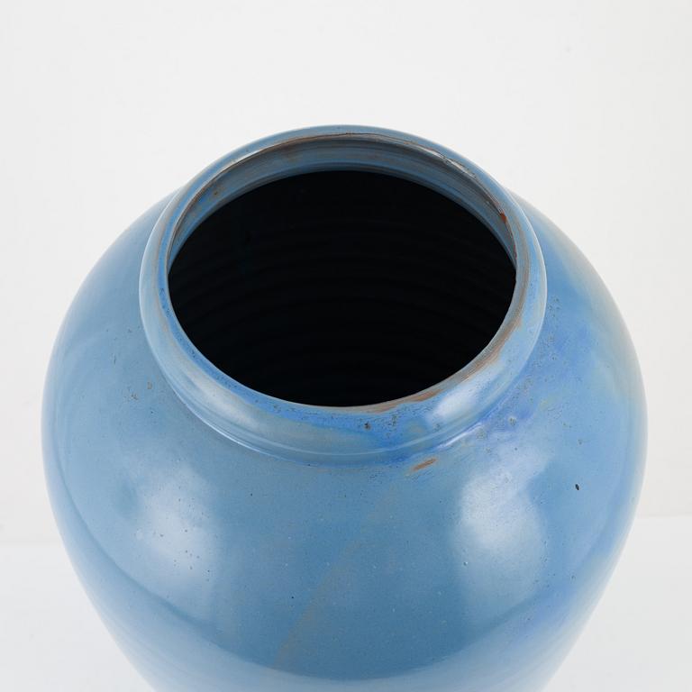 A earthenware floor vase, Nittsjö mid 20th century.