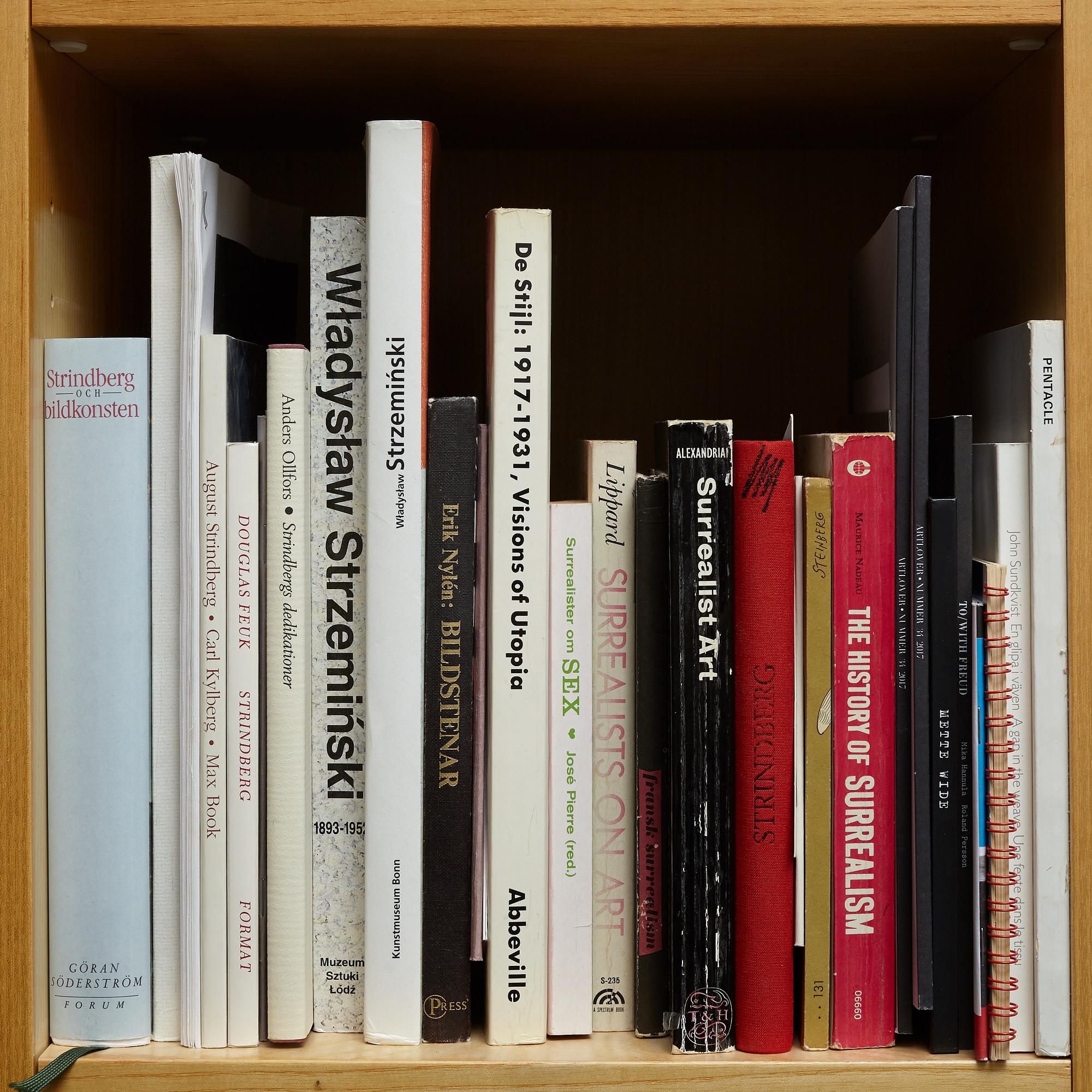 Björn Springfeldt's art library.