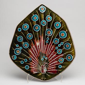 A Ceramic wall relief, signed A. Hovisaari, Arabia, Finland. The latter half of the 20th century.