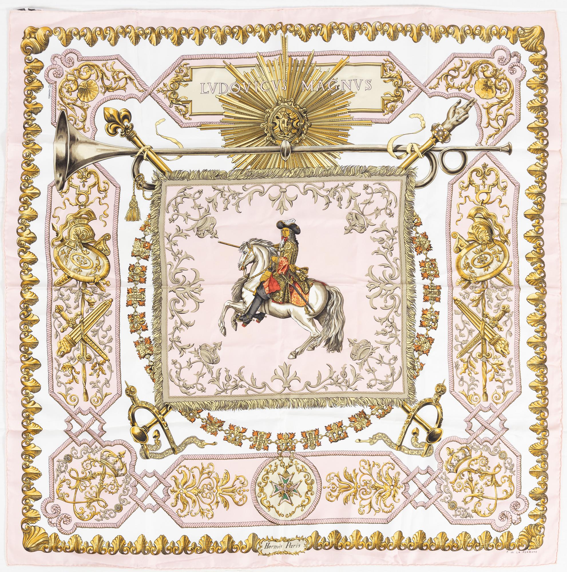 Hermès, scarf "Ludovicus Magnus".