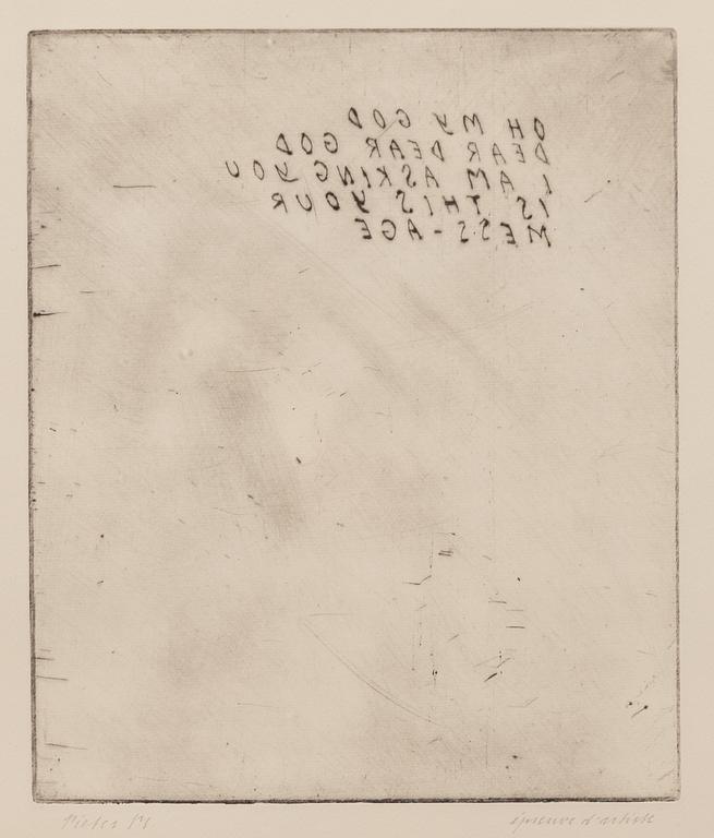 Pieter Laurens Mol, "OH MY GOD/DEAR DEAR GOD I AM ASKING YOU/IS THIS YOUR MESS-AGE".