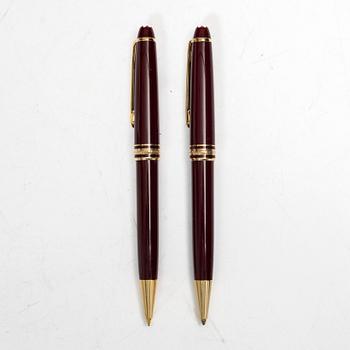 Two pens in a case, Montblanc Meisterstück.