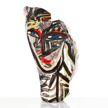 Ulrica Hydman-Vallien, skulptur, Kosta Boda, unik.