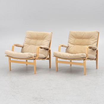 Bruno Mathsson, a pair of 'Ingrid' armchairs, Dux.