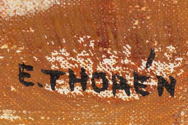 Esaias Thorén, Magpies and Foliage.