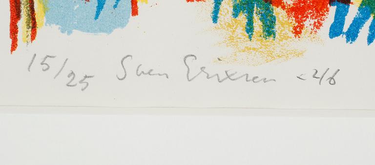 SVEN X:ET ERIXSON, färglitografi, signerad och daterad -46, numrerad 15/25.