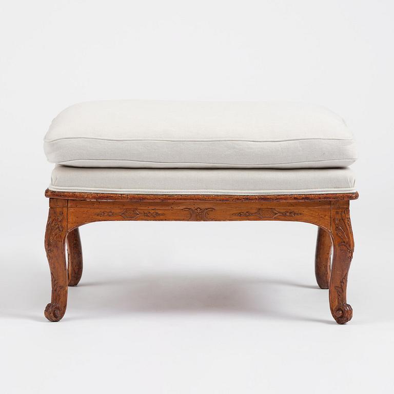 A French Régence stool, early 18th century.