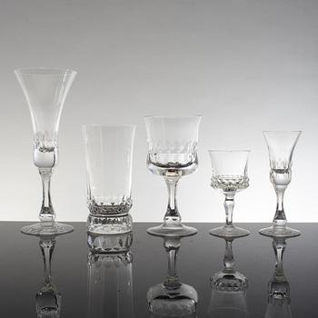 GÖRAN WÄRFF, servis, ca 237 delar, glas, "Prins", Kosta.